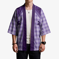 Aloha Hawaii Cowboys Paniolo Kimono Violet Palaka - Polynesian Pride