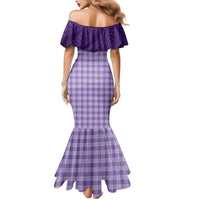 Aloha Hawaii Cowboys Paniolo Mermaid Dress Violet Palaka LT7 - Polynesian Pride