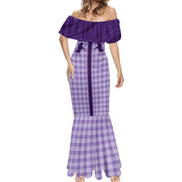 Aloha Hawaii Cowboys Paniolo Mermaid Dress Violet Palaka LT7 - Polynesian Pride