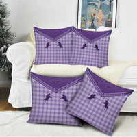 Aloha Hawaii Cowboys Paniolo Pillow Cover Violet Palaka - Polynesian Pride