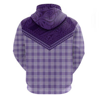 Aloha Hawaii Cowboys Paniolo Zip Hoodie Violet Palaka LT7 - Polynesian Pride