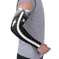 Aloha Hawaii Cowboys Paniolo Arm Sleeves Black Palaka LT7 - Polynesian Pride