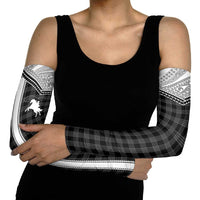 Aloha Hawaii Cowboys Paniolo Arm Sleeves Black Palaka LT7 - Polynesian Pride