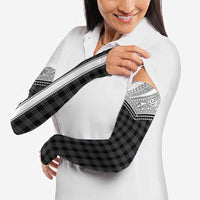Aloha Hawaii Cowboys Paniolo Arm Sleeves Black Palaka LT7 - Polynesian Pride