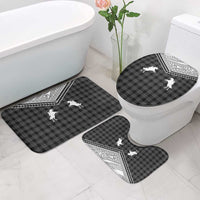 Aloha Hawaii Cowboys Paniolo Bathroom Set Black Palaka LT7 - Polynesian Pride