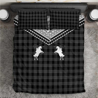 Aloha Hawaii Cowboys Paniolo Bedding Set Black Palaka LT7 Black - Polynesian Pride