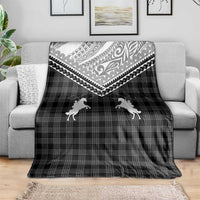 Aloha Hawaii Cowboys Paniolo Blanket Black Palaka - Polynesian Pride