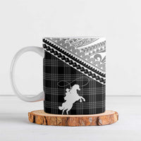 Aloha Hawaii Cowboys Paniolo Ceramic Mug Black Palaka LT7 Black - Polynesian Pride