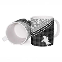 Aloha Hawaii Cowboys Paniolo Ceramic Mug Black Palaka LT7 - Polynesian Pride
