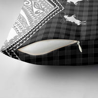 Aloha Hawaii Cowboys Paniolo Pillow Cover Black Palaka LT7 - Polynesian Pride
