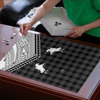 Aloha Hawaii Cowboys Paniolo Puzzle Black Palaka LT7 - Polynesian Pride