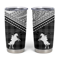 Aloha Hawaii Cowboys Paniolo Tumbler Cup Black Palaka LT7 Black - Polynesian Pride