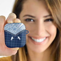 Aloha Hawaii Cowboys Paniolo AirPods Case Navy Blue Palaka LT7 - Polynesian Pride