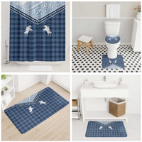 Aloha Hawaii Cowboys Paniolo Bathroom Set Navy Blue Palaka LT7 - Polynesian Pride