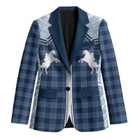 Aloha Hawaii Cowboys Paniolo Blazer Navy Blue Palaka - Polynesian Pride