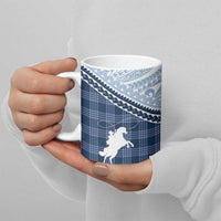 Aloha Hawaii Cowboys Paniolo Ceramic Mug Navy Blue Palaka LT7 - Polynesian Pride
