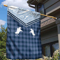 Aloha Hawaii Cowboys Paniolo Garden Flag Navy Blue Palaka LT7 - Polynesian Pride