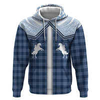 Aloha Hawaii Cowboys Paniolo Hoodie Navy Blue Palaka LT7 Pullover Hoodie Navy - Polynesian Pride