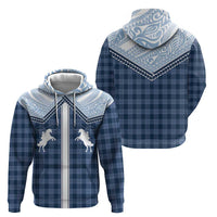 Aloha Hawaii Cowboys Paniolo Hoodie Navy Blue Palaka LT7 - Polynesian Pride
