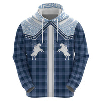 Aloha Hawaii Cowboys Paniolo Hoodie Navy Blue Palaka LT7 - Polynesian Pride