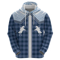 Aloha Hawaii Cowboys Paniolo Hoodie Navy Blue Palaka LT7 - Polynesian Pride