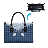 Aloha Hawaii Cowboys Paniolo Leather Bag Navy Blue Palaka LT7 - Polynesian Pride