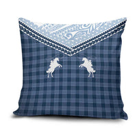 Aloha Hawaii Cowboys Paniolo Pillow Cover Navy Blue Palaka LT7 Navy - Polynesian Pride