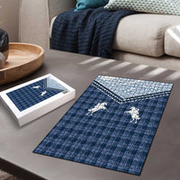 Aloha Hawaii Cowboys Paniolo Puzzle Navy Blue Palaka LT7 - Polynesian Pride