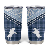 Aloha Hawaii Cowboys Paniolo Tumbler Cup Navy Blue Palaka LT7 Navy - Polynesian Pride