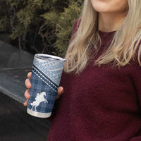 Aloha Hawaii Cowboys Paniolo Tumbler Cup Navy Blue Palaka LT7 - Polynesian Pride
