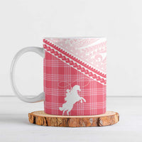 Aloha Hawaii Cowboys Paniolo Ceramic Mug Rose Palaka LT7 Pink - Polynesian Pride