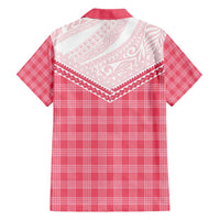 Aloha Hawaii Cowboys Paniolo Family Matching Short Sleeve Bodycon Dress and Hawaiian Shirt Rose Palaka LT7 - Polynesian Pride
