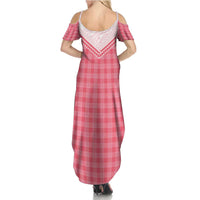 Aloha Hawaii Cowboys Paniolo Family Matching Summer Maxi Dress and Hawaiian Shirt Rose Palaka LT7 - Polynesian Pride