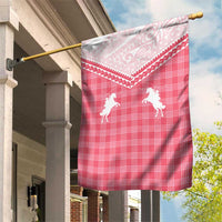 Aloha Hawaii Cowboys Paniolo Garden Flag Rose Palaka LT7 House Flag Pink - Polynesian Pride