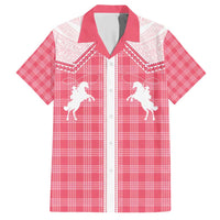 Aloha Hawaii Cowboys Paniolo Hawaiian Shirt Rose Palaka LT7 Pink - Polynesian Pride