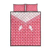 Aloha Hawaii Cowboys Paniolo Quilt Bed Set Rose Palaka - Polynesian Pride
