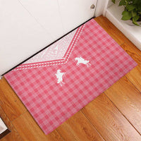 Aloha Hawaii Cowboys Paniolo Rubber Doormat Rose Palaka - Polynesian Pride