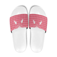 Aloha Hawaii Cowboys Paniolo Slide Sandals Rose Palaka LT7 Pink - Polynesian Pride