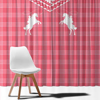 Aloha Hawaii Cowboys Paniolo Window Curtain Rose Palaka - Polynesian Pride