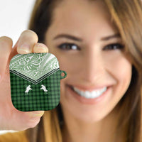 Aloha Hawaii Cowboys Paniolo AirPods Case Forest Green Palaka LT7 - Polynesian Pride