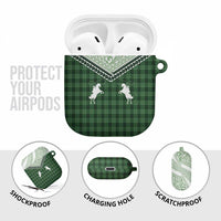Aloha Hawaii Cowboys Paniolo AirPods Case Forest Green Palaka - Polynesian Pride