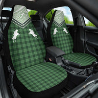 Aloha Hawaii Cowboys Paniolo Car Seat Cover Forest Green Palaka LT7 One Size Dark Green - Polynesian Pride