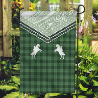Aloha Hawaii Cowboys Paniolo Garden Flag Forest Green Palaka LT7 Garden Flag Dark Green - Polynesian Pride
