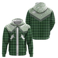 Aloha Hawaii Cowboys Paniolo Hoodie Forest Green Palaka LT7 - Polynesian Pride