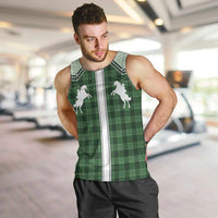 Aloha Hawaii Cowboys Paniolo Men Tank Top Forest Green Palaka LT7 Dark Green - Polynesian Pride