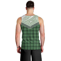 Aloha Hawaii Cowboys Paniolo Men Tank Top Forest Green Palaka LT7 - Polynesian Pride