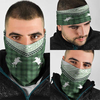 Aloha Hawaii Cowboys Paniolo Neck Gaiter Forest Green Palaka - Polynesian Pride