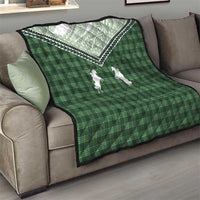 Aloha Hawaii Cowboys Paniolo Quilt Forest Green Palaka - Polynesian Pride