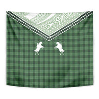 Aloha Hawaii Cowboys Paniolo Tapestry Forest Green Palaka LT7 - Polynesian Pride