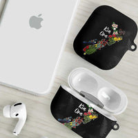 Kia Ora New Zealand Floral AirPods Case Black - Polynesian Pride